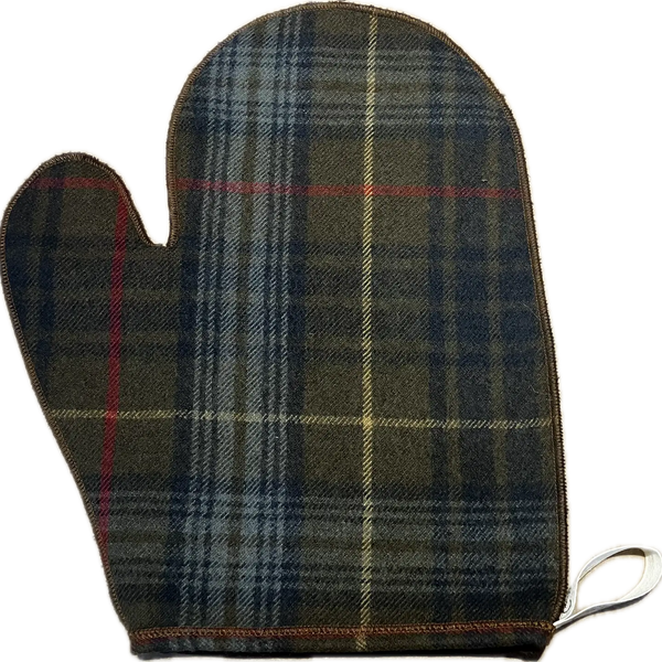 PLAID POLISHING MITT